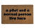 A pilot and a normal person live here, funny aviation doormat