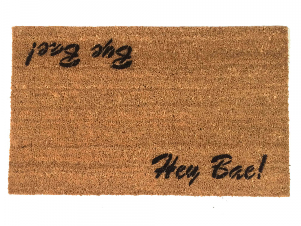 Hey Bae, Bye Bae doormat