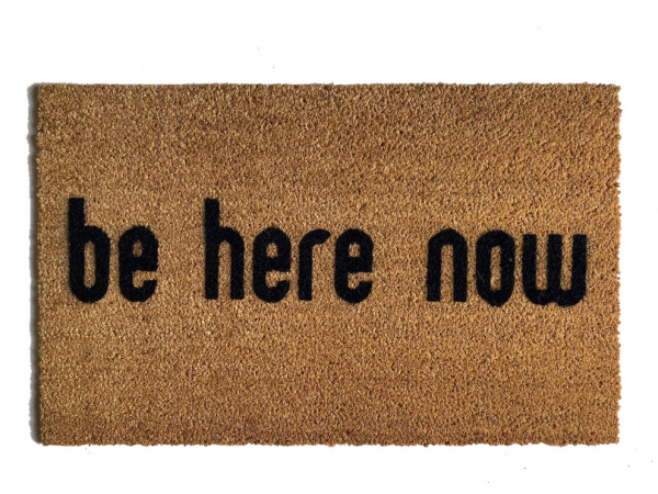 be here now coir outdoor doormat