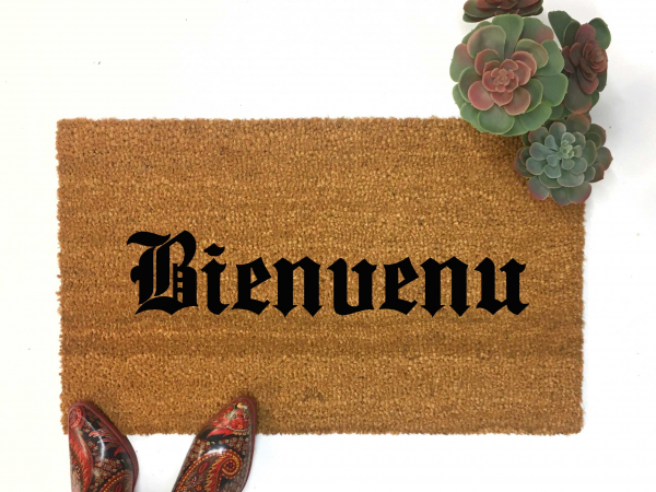 coir Olde Bienvenue French Doormat