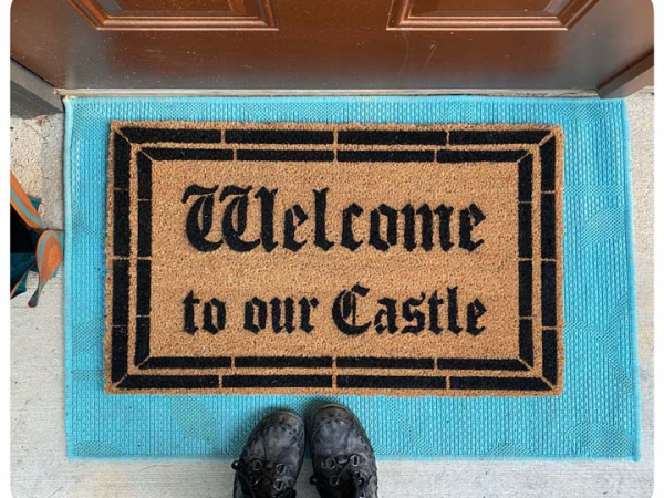 Welcome to our Castle Fairy Tale doormat