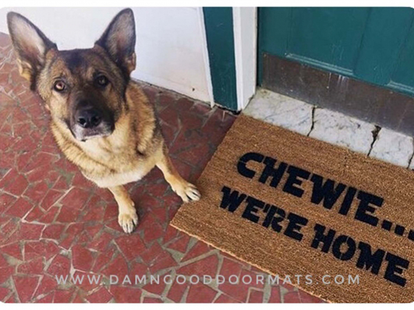 Star Wars Chewie, we're home, Han Solo Chewbacca doormat