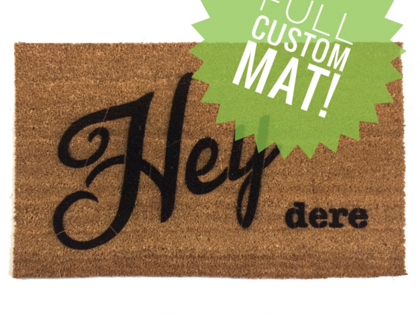 Custom personalized doormat