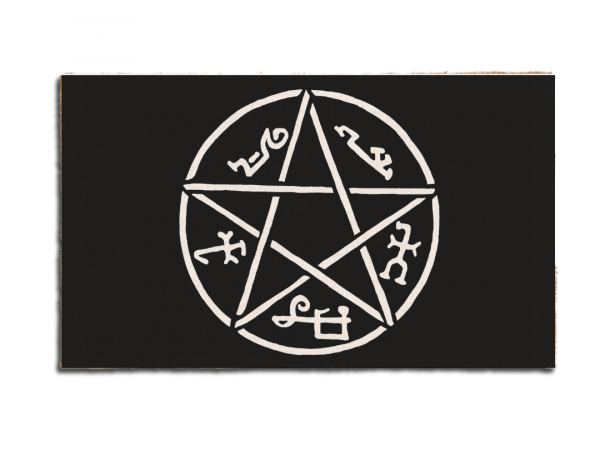 devils trap supernatural gothic home decor halloween damn good  doormat