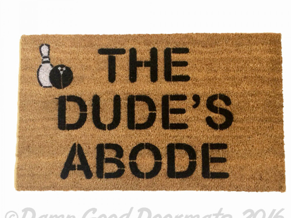 Bowling Big Lebowski Dude Door mat outdoor