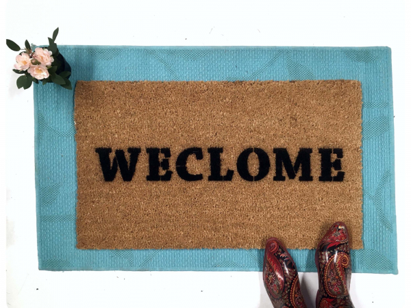 WECLOME, funny dyslexic "Still Game" doormat