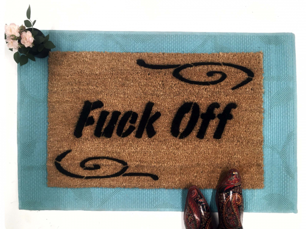 Fuck Off  F Bomb doormat