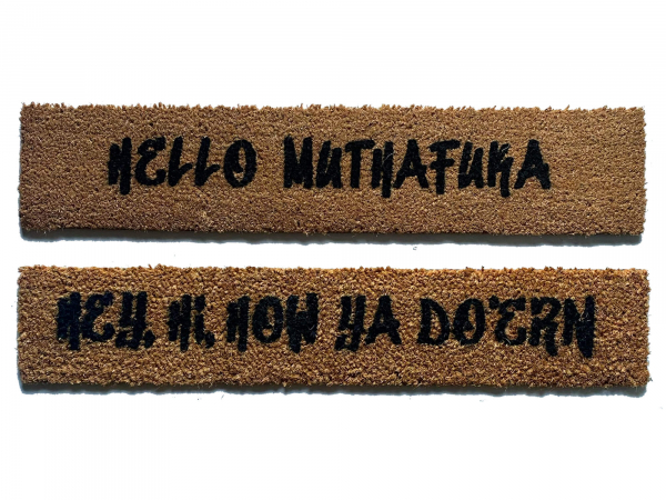 hello muthafuka hey hi how ya doin lil wayne coir outdoor doormat