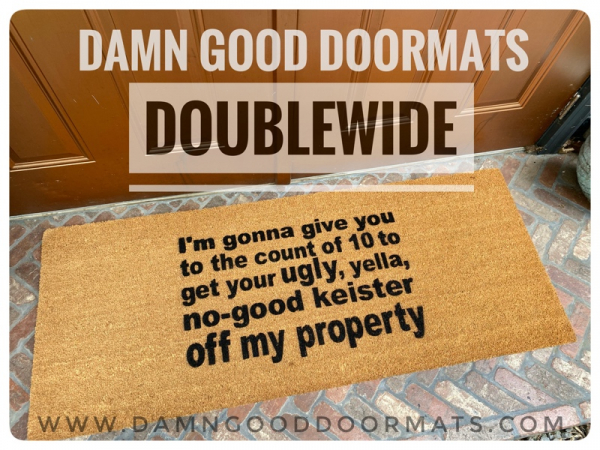 SALE! KEISTER off my property funny Home Alone doormat