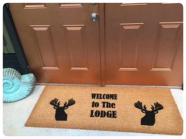 Lodge Deer head doormat