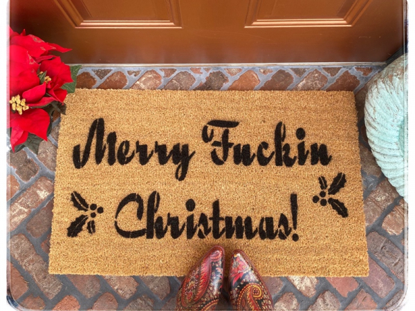 Merry Fuckin Christmas™ funny F Bomb  rude doormat