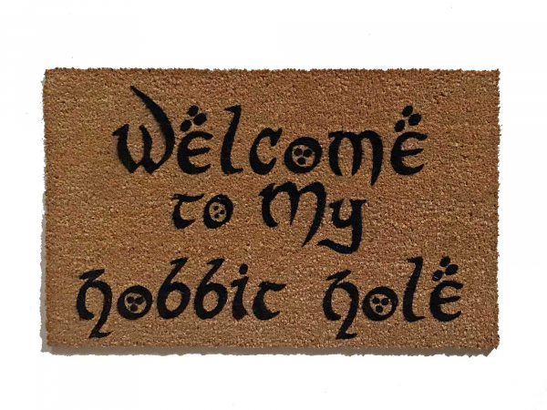 Welcome to MY Hobbit Hole JRR Tolkien nerd doormat