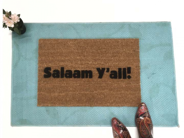 Salaam Y'all, funny southern Muslim doormat