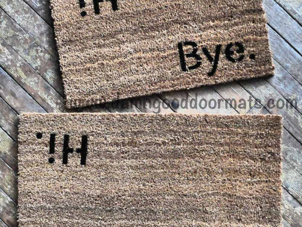 Hi Bye BLOCK doormat