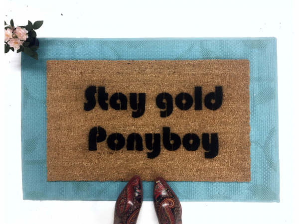 Stay gold Ponyboy.... The Outsiders, stepbrothers doormat