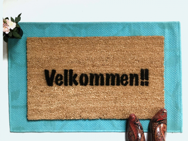 Norway Norwegian doormat Velkommen Come In