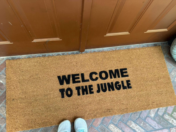 doublewide Welcome to the Jungle Gun N’ Roses doormat