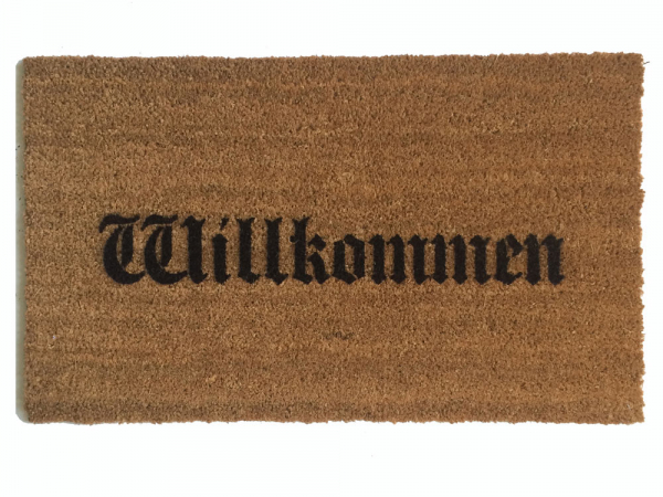 NEW olde english German door mat Willkommen doormat