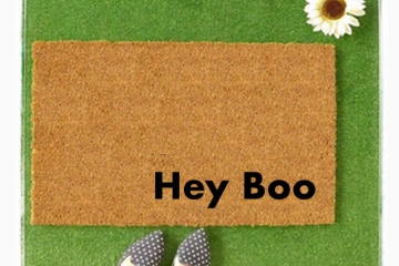 Hey Boo | Halloween doormat