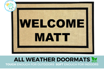 All-weather Welcome Matt door mat