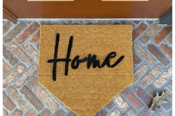 Home Plate Baseball Customized doormat