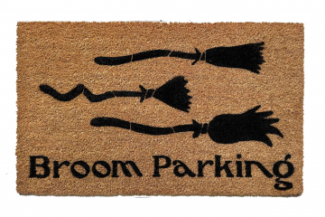 Broom Parking Halloween doormat