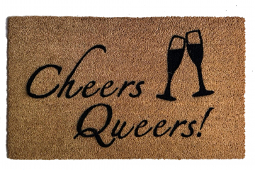Cheers Queers! Queer Eye JVN Fab Five LGBTQ doormat