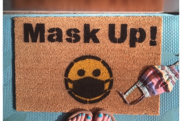 Mask Up! doormat