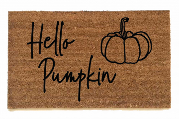 Hello Pumpkin! Fall doormat