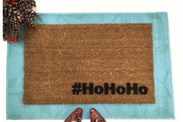 #HoHoHo Funny Christmas Santa doormat