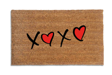 Valentine's Day XOXO Hugs and Kisses doormat