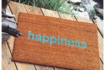 zen  happiness doormat