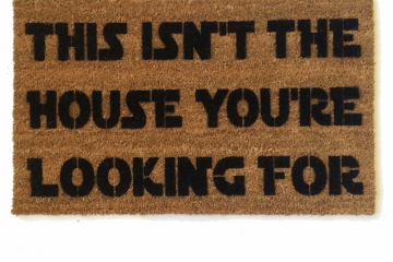 Isn't the house you're looking for™ funny nerdy doormat