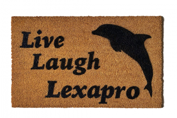 Live Laugh LEXAPRO dolphin doormat