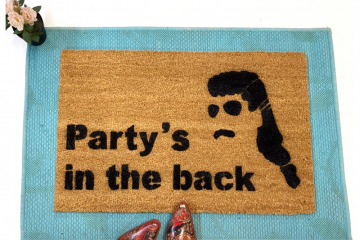 Party's in the back™ redneck MULLET doormat